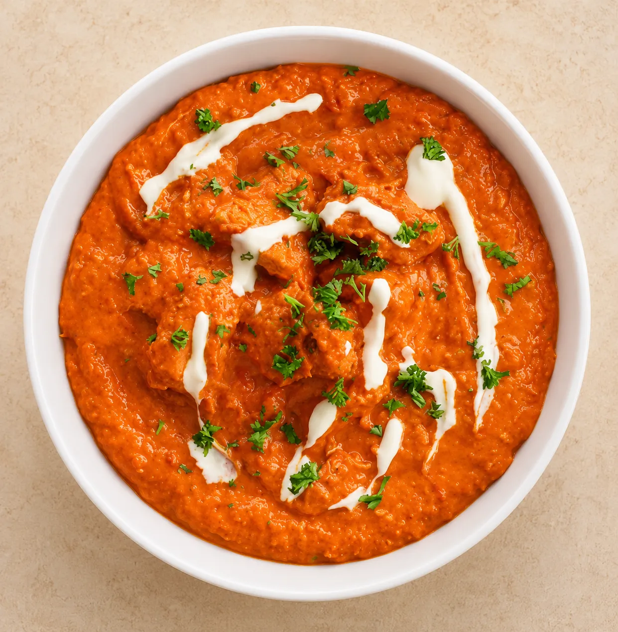 Delicious Butter Chicken dish at Mehfeel Indian Kitchen in Edmonton, AB